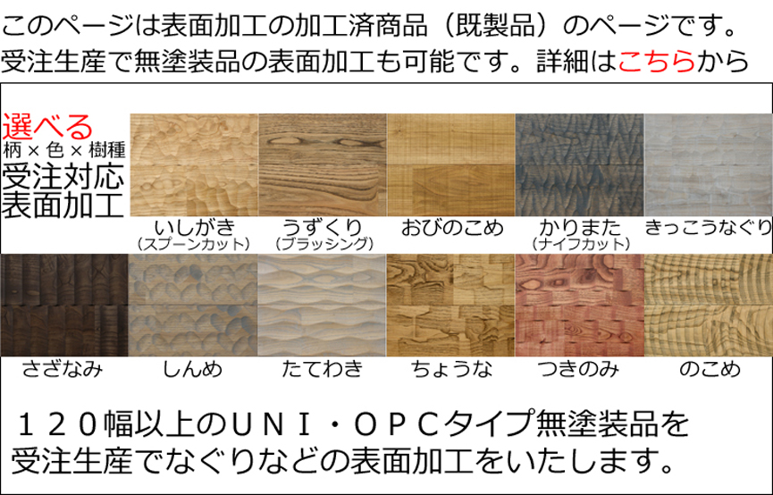えらべる表面加工